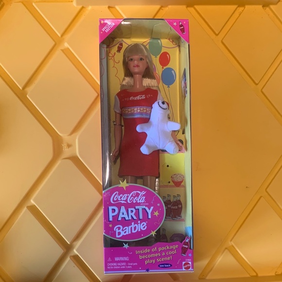 Barbie Other - Vintage 1998 NRB Coca Cola Party Barbie 22964